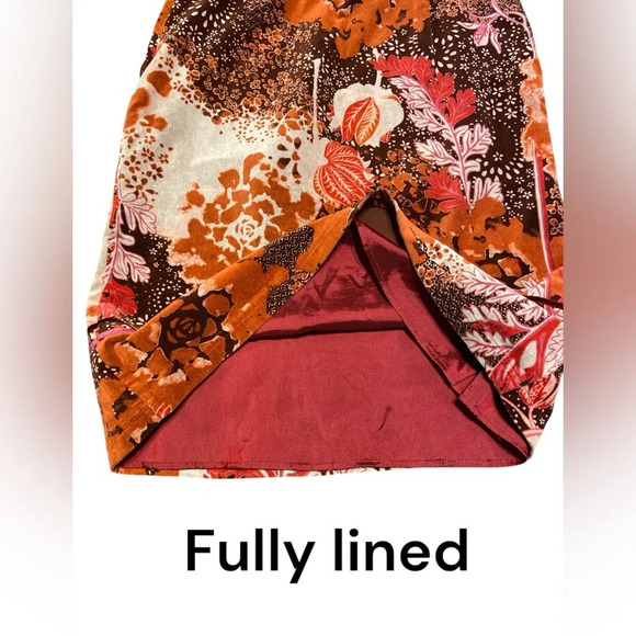 Beautiful oililly velvet pencil skirt with a floral print. Size 38 - Picture 4 of 7